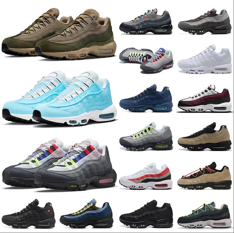 

2022 Classic 95 airmaxs Mens Running Shoes Greedy 3.0 Chaussures 95s air Neon Triple Black White Khaki Total Orange Grape Safari Designer, Bubble package bag