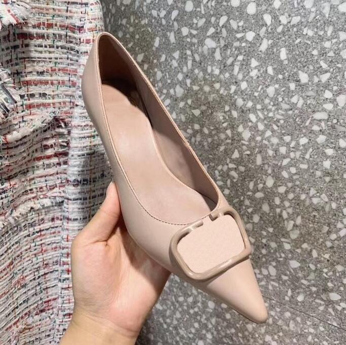 

2022 Brand Patent Leather Women's Studded Sandals Pointed Toe Two Ankle Buckles Ladies Sexy Studded High Heels Neon Dress Shoes