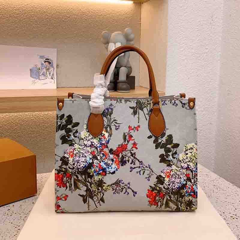 

HH Luxurious Designers on the go Bags Women flowers and plants printing Totes Speedy Shoulder Composite Bag Lady never Handbag full Tote Mummy Shopping Handbags, Add additional shipping fee