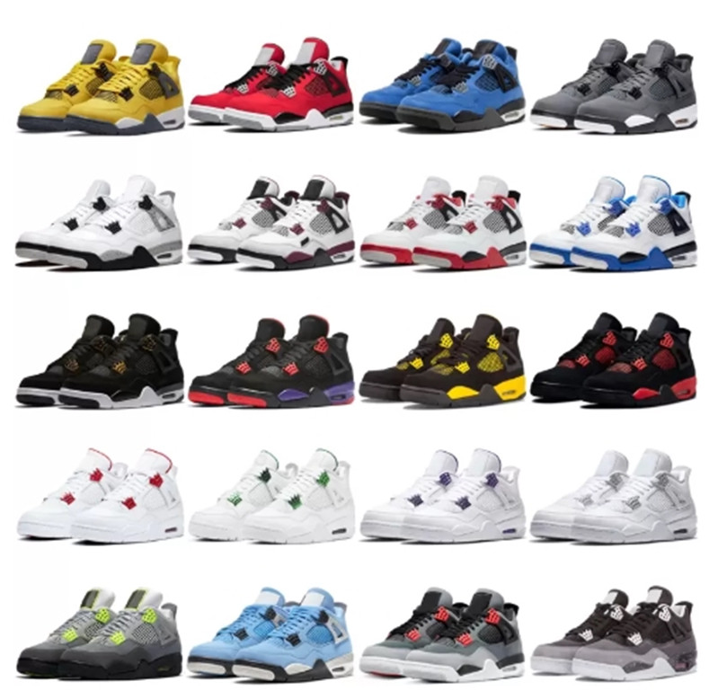 

Jumpman 4S Designer Basketball Shoes Sandal Jump Women Sneaker jordan4 Infrared White Oreo Purple Metall Mens Womens Shoe Jordan4s Jordam Jordons Jordens 4, Choose an option
