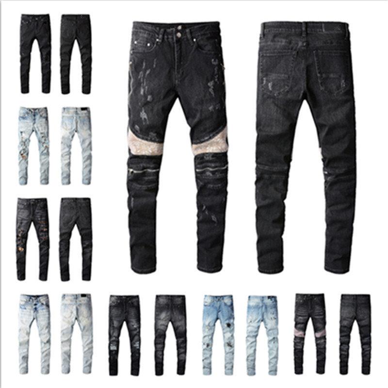 Casual Streetwear Black Slim Fit Jeans women's and Men 2022 NEW Autumn Masculina Letter