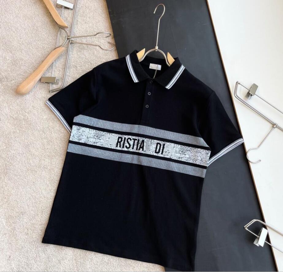 

Designer Men's Polos Summer Tshirt Brand Pure cotton Breathable Clothing Cotton Short Sleeve Business Casual Shirt Size M, Otherwise;please contact the seller