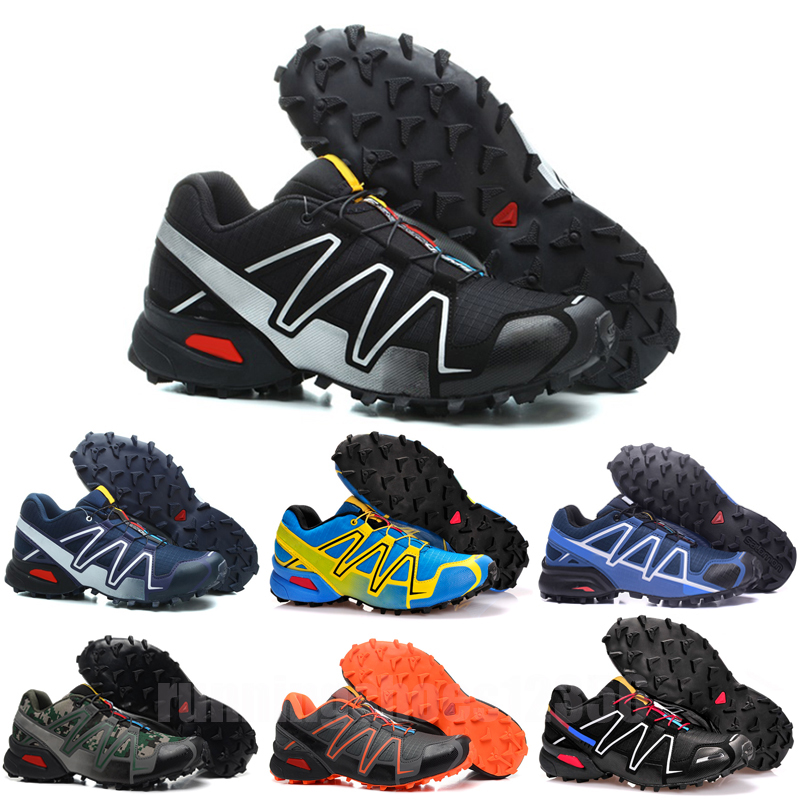 

Solomon original speed cross 4 Outdoor mens Running Shoes SpeedCross Navy Blue Green Pink Trainers Men Sports Sneakers chaussures, Standard size