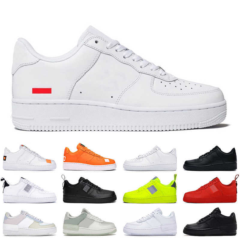 hommes femmes chaussures de sport air''forces1 baskets blanches épinette noire aura utilitaire rouge volt extérieur mens formateur af1''airforces