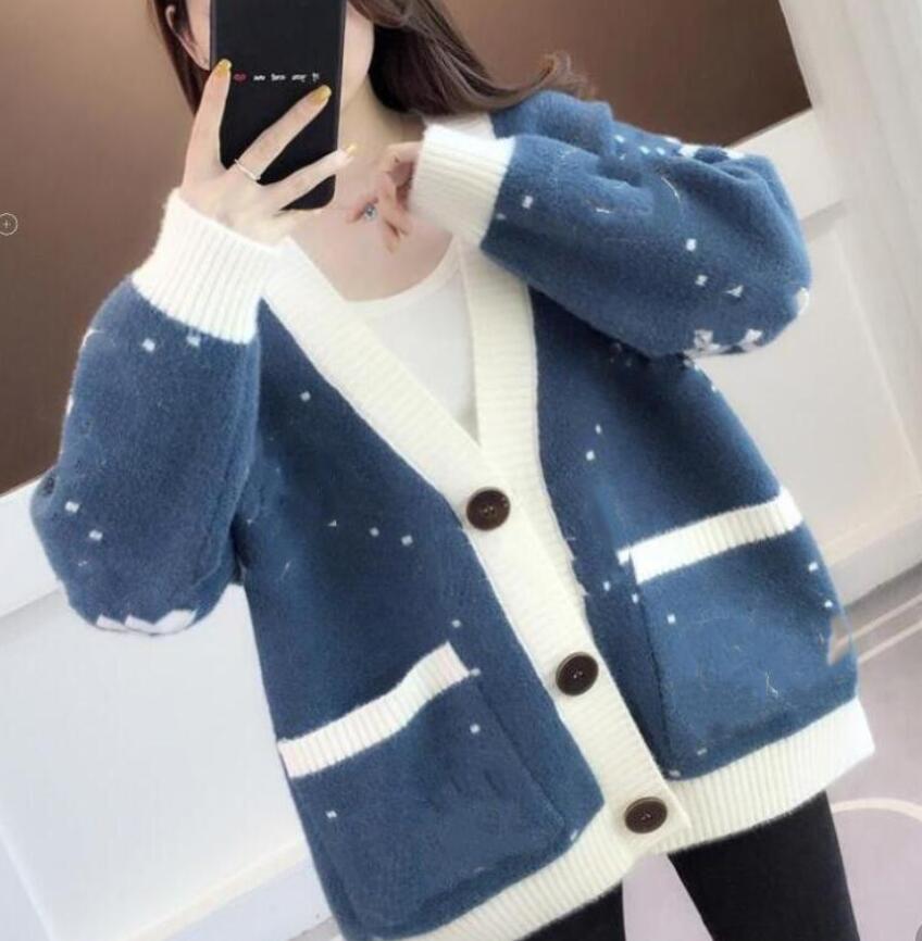 

Womens Sweater GGity Letter Cardigan Knitted Outwear Classic Designer Embroidery Print Casual V-Neck Tops, Pink