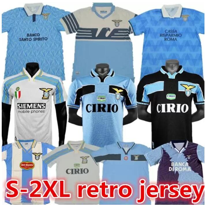 

1989 1990 1991 1992 1999 2000 2001 lazio Retro soccer jerseys NEDVED SIMEONE SALAS GASCOIGNE 95 14 15 home away football shirt VERON CRESPO NESTA 91 92 93 98 99 00 120TH, Red