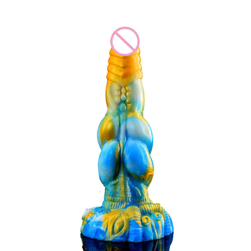Massager Vibrator Sex Toys Penis Cock Vbnml Liquid Silicone Mimic the Heterotypi-image-793660228