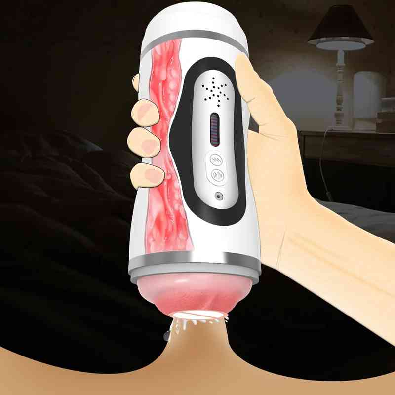 Massager Sex Toys Vibrator Penis Cock Automatic Powerful Sucking Masturbation Cup Heating Male MasG6-image-795373545