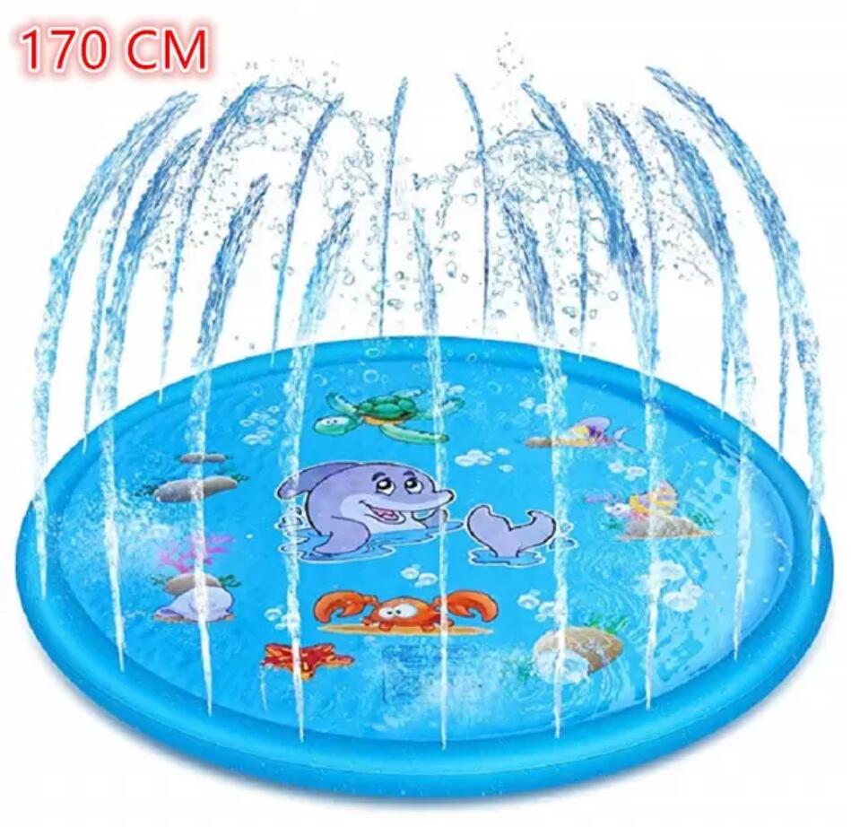 

Inflatable Spray Water Mat Animal Inflating Waters Jets Fun Games Children Sprinkler Play Mats Carpet Beach Cushion Toys Garden Placement