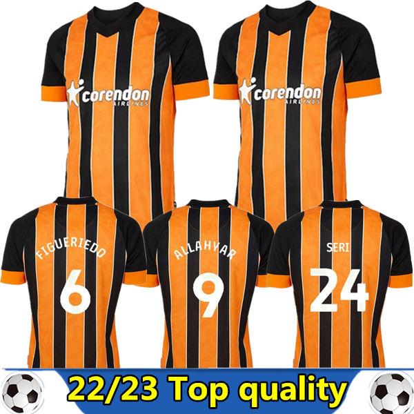 

2022 2023 Hull City Soccer Jerseys 22/23 The tigers Amber WILKS HONEYMAN M.SMITH BERNARD EAVES SCOTT RAXTER GREAVES LEWIS-POTTER EMMANUEL CANNON Third Football Shirts, Black
