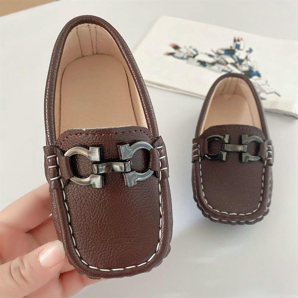 

Boys Loafers Kids Spring Autumn Slip on Formal Dress Shoes Child Low-Top Boat Shoes Back to School Casual Shoes178L, Black