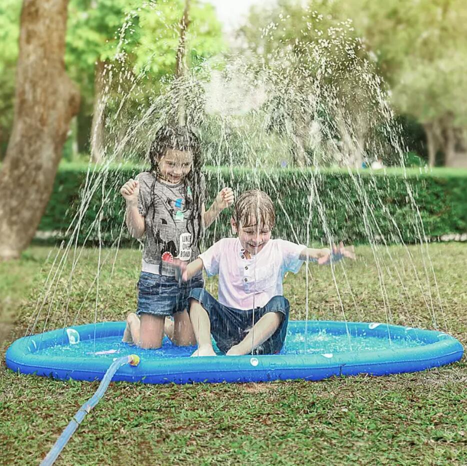 

Childrens Play Water Mat Air Inflation Toy Lawn For Summer Pool Kids Games Fun Spray Cushion Toys fashions