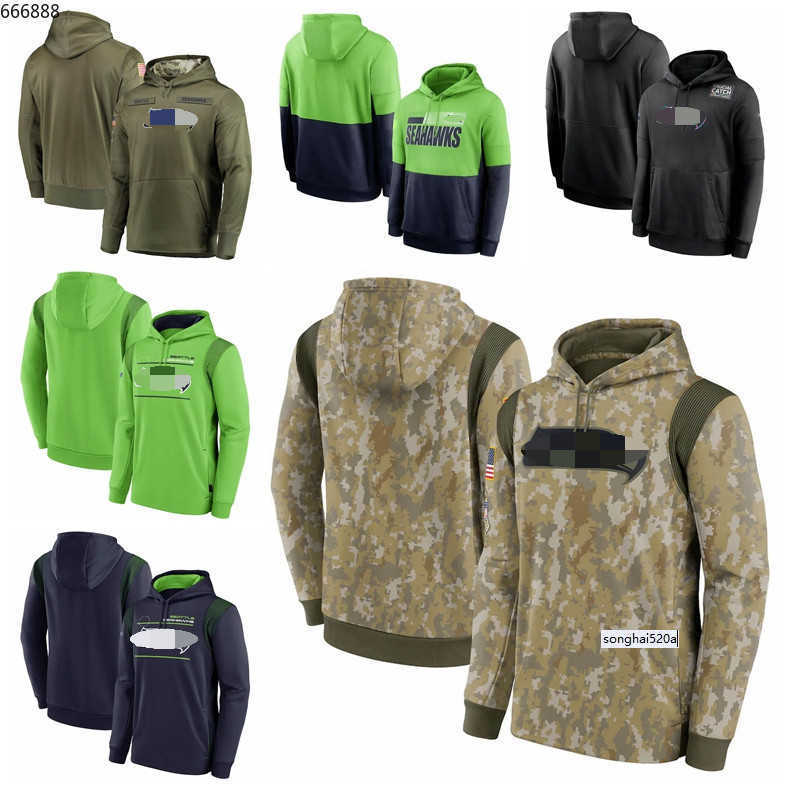 

2022 Seattle Men Women Youth Seahawk 2021 Salute To Service Therma Performance Pullover Football Hoodie Camo Size us -XXXL''nfl''jersey