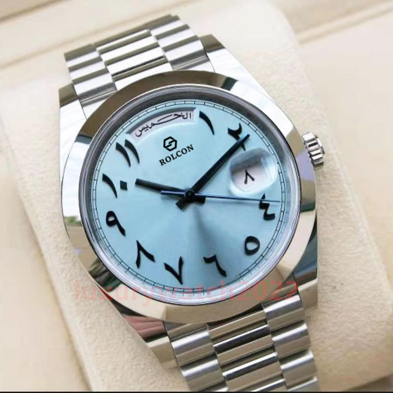 

Classic Men Watch Ancient Arabic 41mm Sapphire Sports Automatic Movement Mechanical stainless steel Montre De Luxe Wristwatches Gifts, Watch a