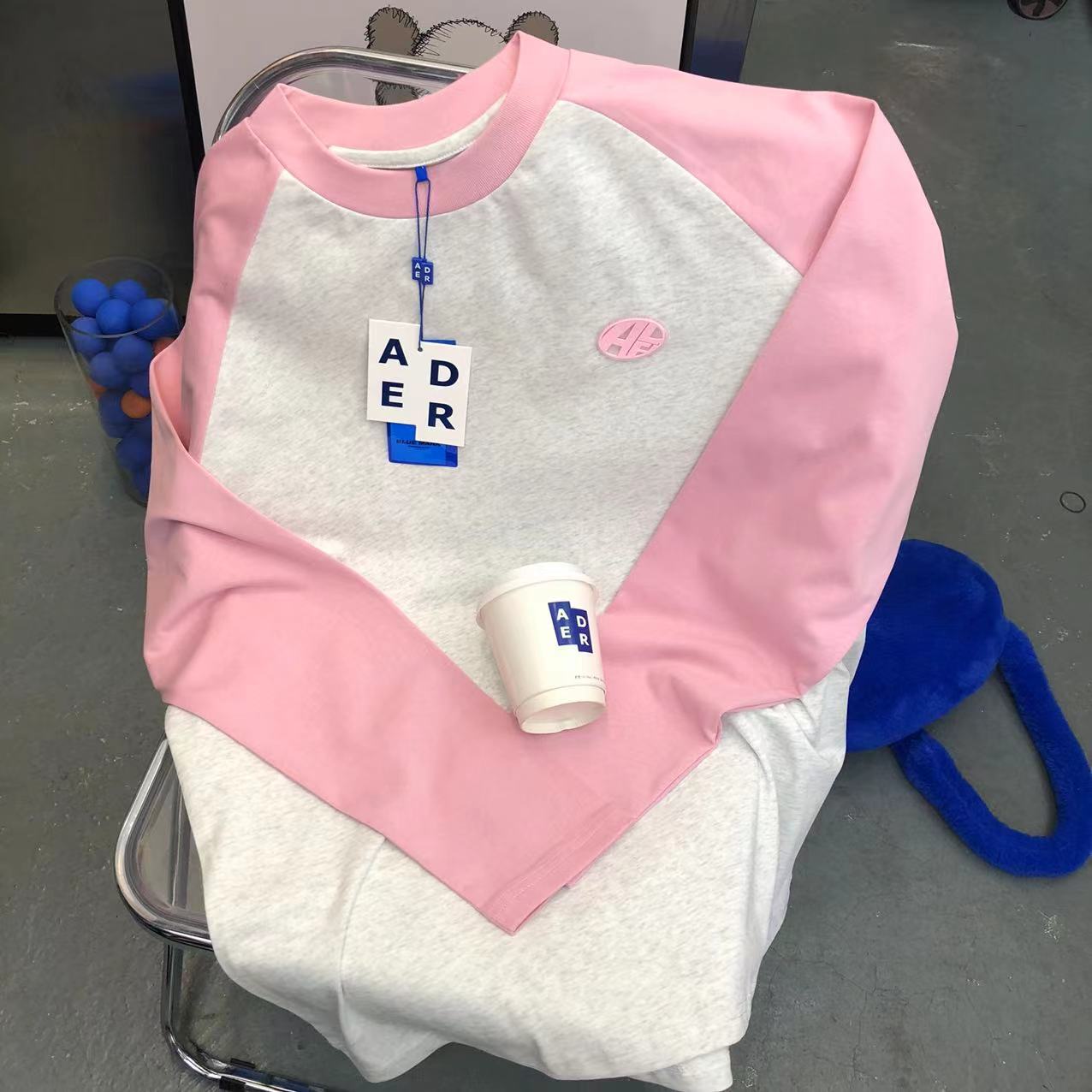 

Long Sleeve T-shirt Autumn Winter Loose Cotton O-neck Top Men Women Tee