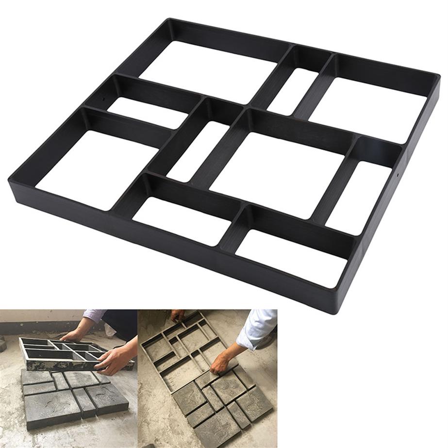 

Pavement Mold Garden Buildings Decoration Tools DIY Path Making Paving Cement Brick Tool Driveway Stepping Stone Block Maker Mould271G