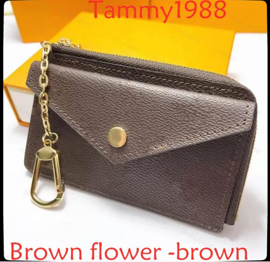 

Upgrade fashion bags 5 colors KEY POUCH coin purse Damier leather holds classical women men holder small zipper Key Wallets with box and dust bag