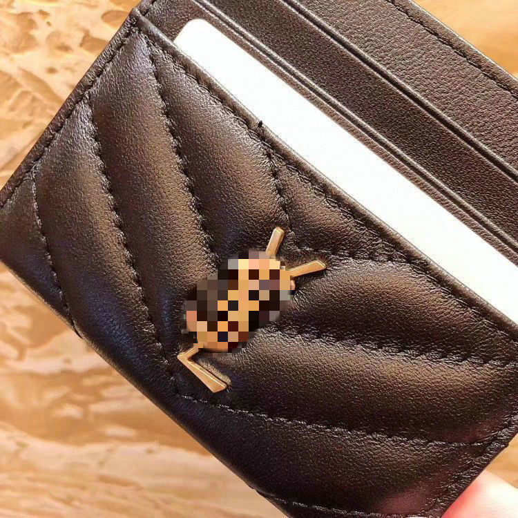 

Slim Wallet With Elasticity Back Pouch ID Credit Card Holder Mini RFID Wallet Automatic Pop up Bank Card Case GGs Louiseity Crossbody Viutonity LVs Bag