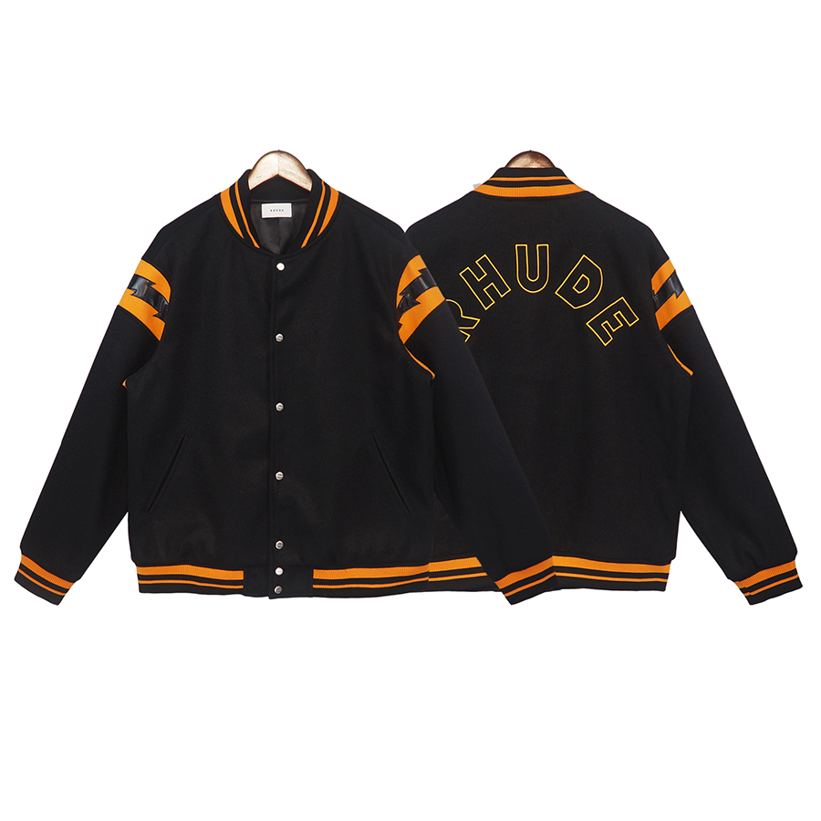 Veste Colorblock pour hommes, manteaux Vintage en Patchwork brodé de haute qualité, vêtements d'extérieur de Baseball pour hommes
