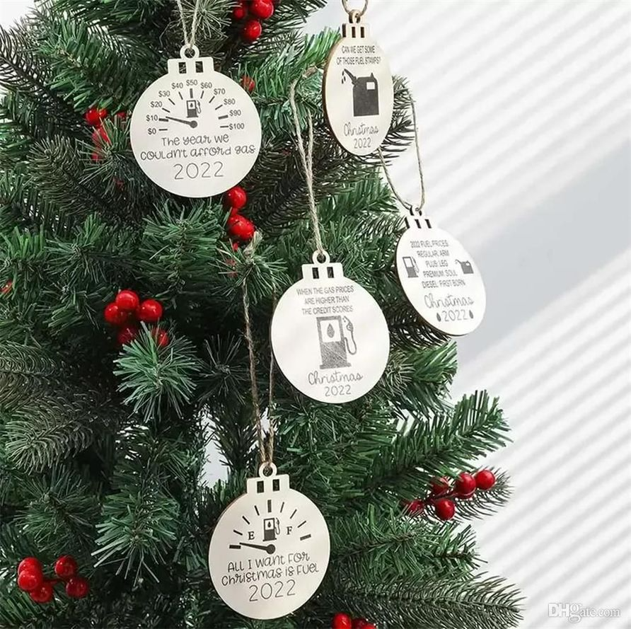

Personality Wooden Gasoline Barrel Christmas Tree Room Decorations Crafts Pendants Home Decor Christmas Gifts FY3846 0821