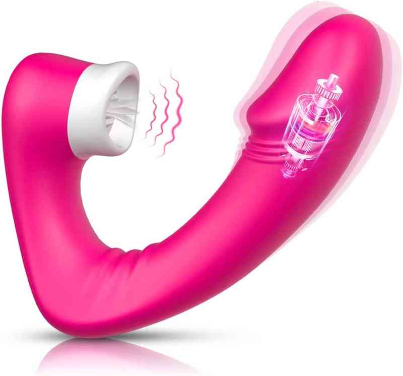 Sex Toys Penis Cock Rechargeable Vibrating Massager G-spot Clitoris Licking Vibrator Realistic Dildo Clitoral Vaginal Stimulator Adult Toysfor Wo-image-792835628