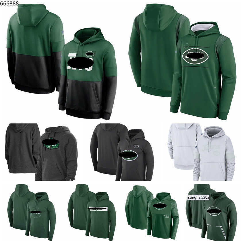 

New York Men Women Youth Jet 2020 Salute to Service Sideline Therma Performance Pullover Football Hoodie