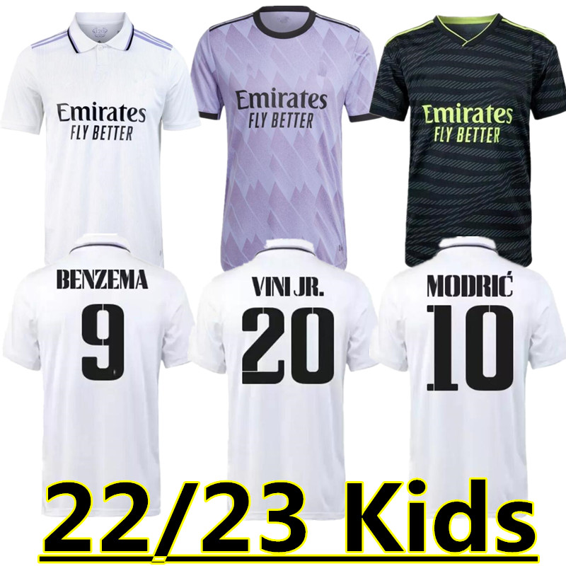 

BENZEMA soccer jerseys 22 23 football shirt VINI JR CAMAVINGA 120th ALABA HAZARD ASENSIO MODRIC MARCELO REAL MADRIDS Final 2022 2023 camiseta men kids kit uniforms 6