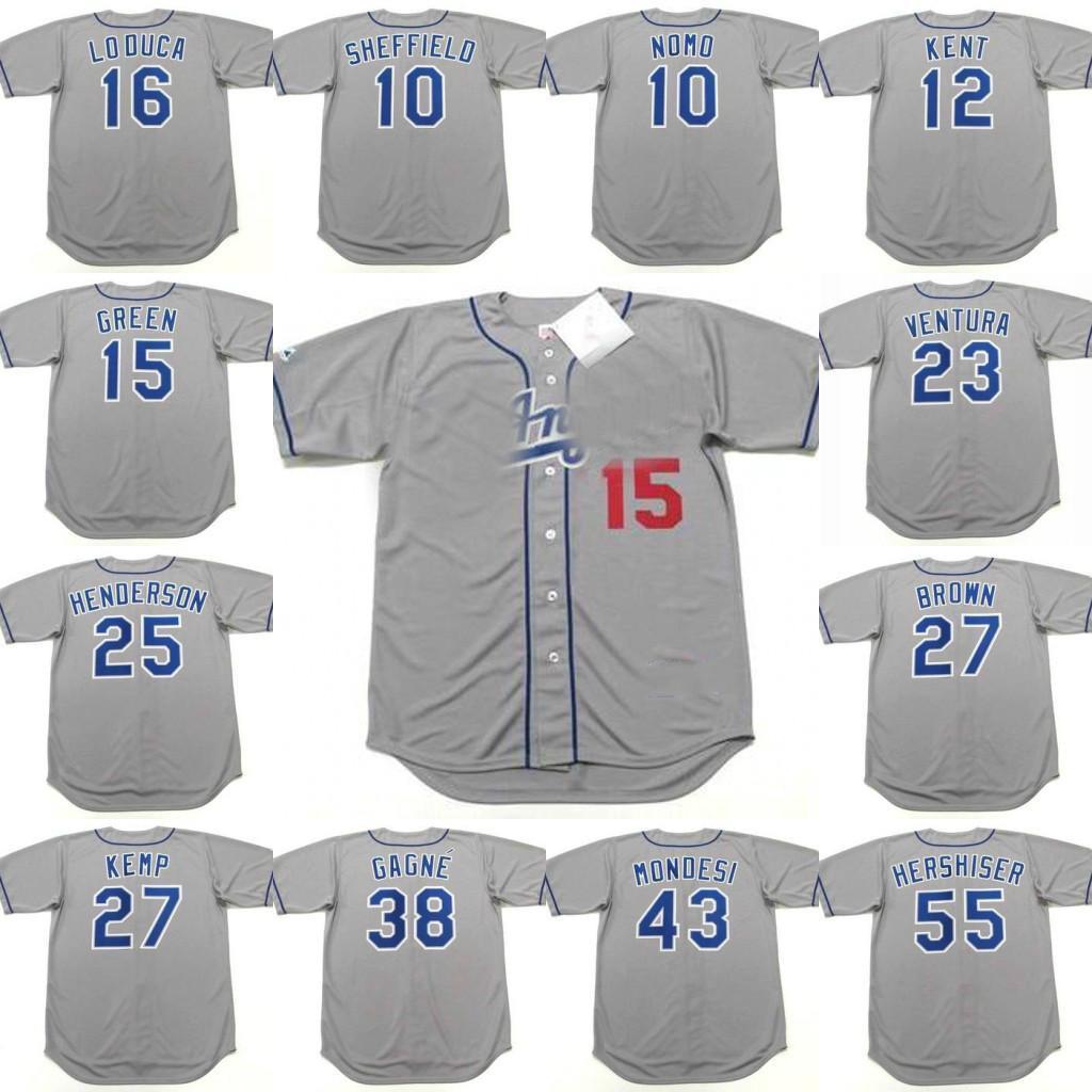 

Vintage Los Angeles Jerseys 55 OREL HERSHISER 34 Fernando Valenzuela 32 Sandy Koufax 6 STEVE GARVEY 23 KIRK GIBSON 16 HIDEO NOMO Baseball, As pic