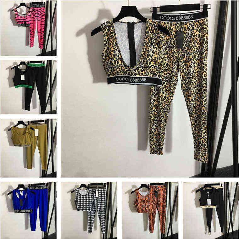 

Fashion Womens Tracksuits Vest Pant Yoga Sets Letter Print Women Two Piece Set Sexy Ladies Fitness Clothing Sportswear Suit, #2