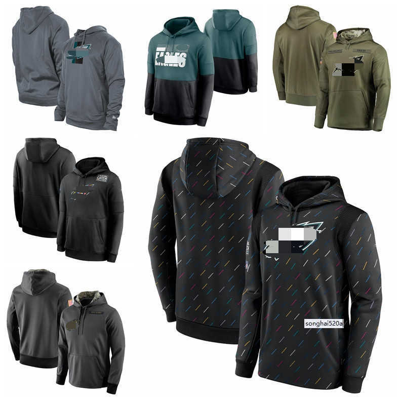 

2022 Philadelphia Men Women Youth Eagle 2021 Crucial Catch Therma Pullover Football Hoodie Charcoal Size us S-XXXL''nfl''jersey