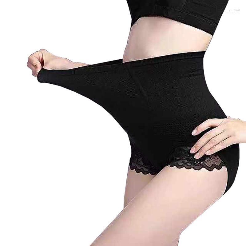 

Good Quality Plus Size Cotton Lace Slimming Tummy Waist Body Shaping Underwear Spanx Shapewear Panties Women1, Black