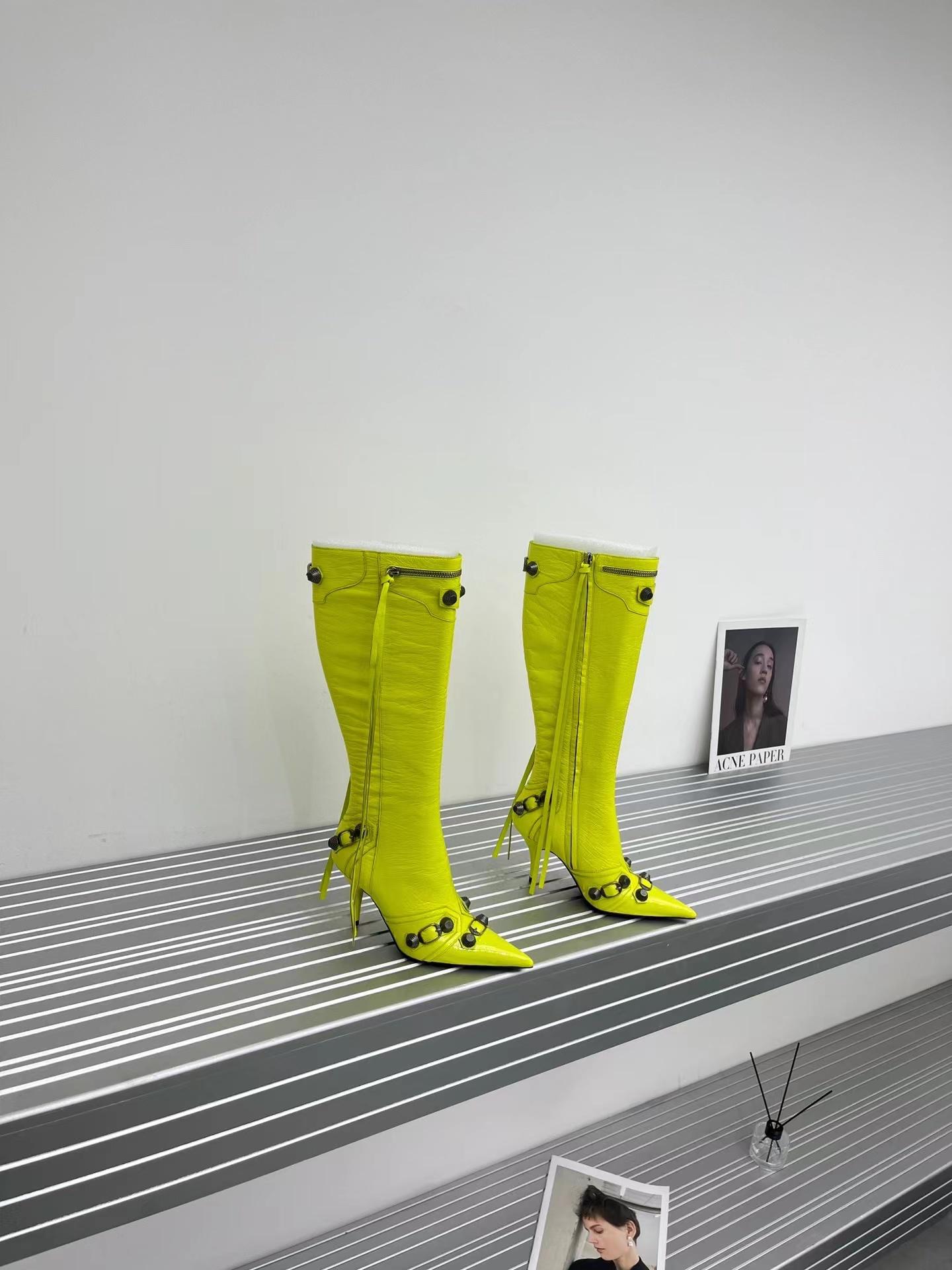 

2022 boot metal nail can be called the year's most beautiful pop style not pick leg all 4 color release trend fashion, Pink