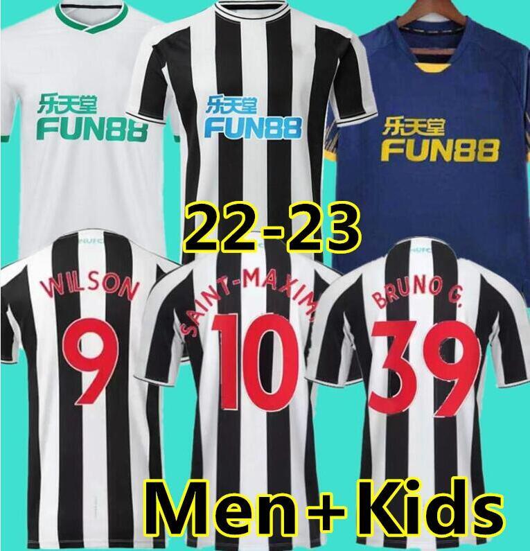 

WILSON SAINT-MAXIMIN BRUNO G. 2022 2023 Soccer Jersey Newcastl e Retro TRIPPIER MURPHY SHELVEY 22 23 Football Shirt Kids Kit Shearer WOOD TARGETT home 3rd BOTMAN, 22/23 3rd kids