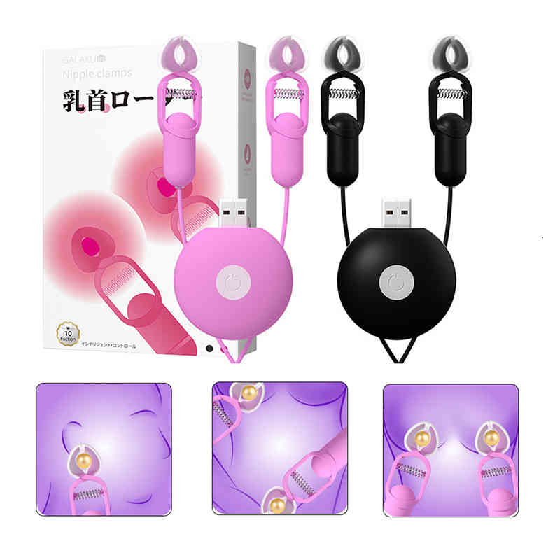 Clearance PromotionMa Massager Penis Cock Vibrating Clamps 10 Frequency Nipple Vibrator Clip Breast-image-793660540