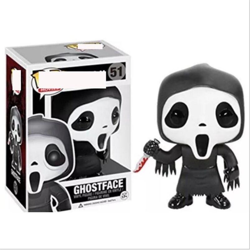 

FUNKO POP Figures Shocking Screaming Grim Face Hand-done Office Model Toy Scream ghost face 51# Decoration Halloween Gift253j, Customize