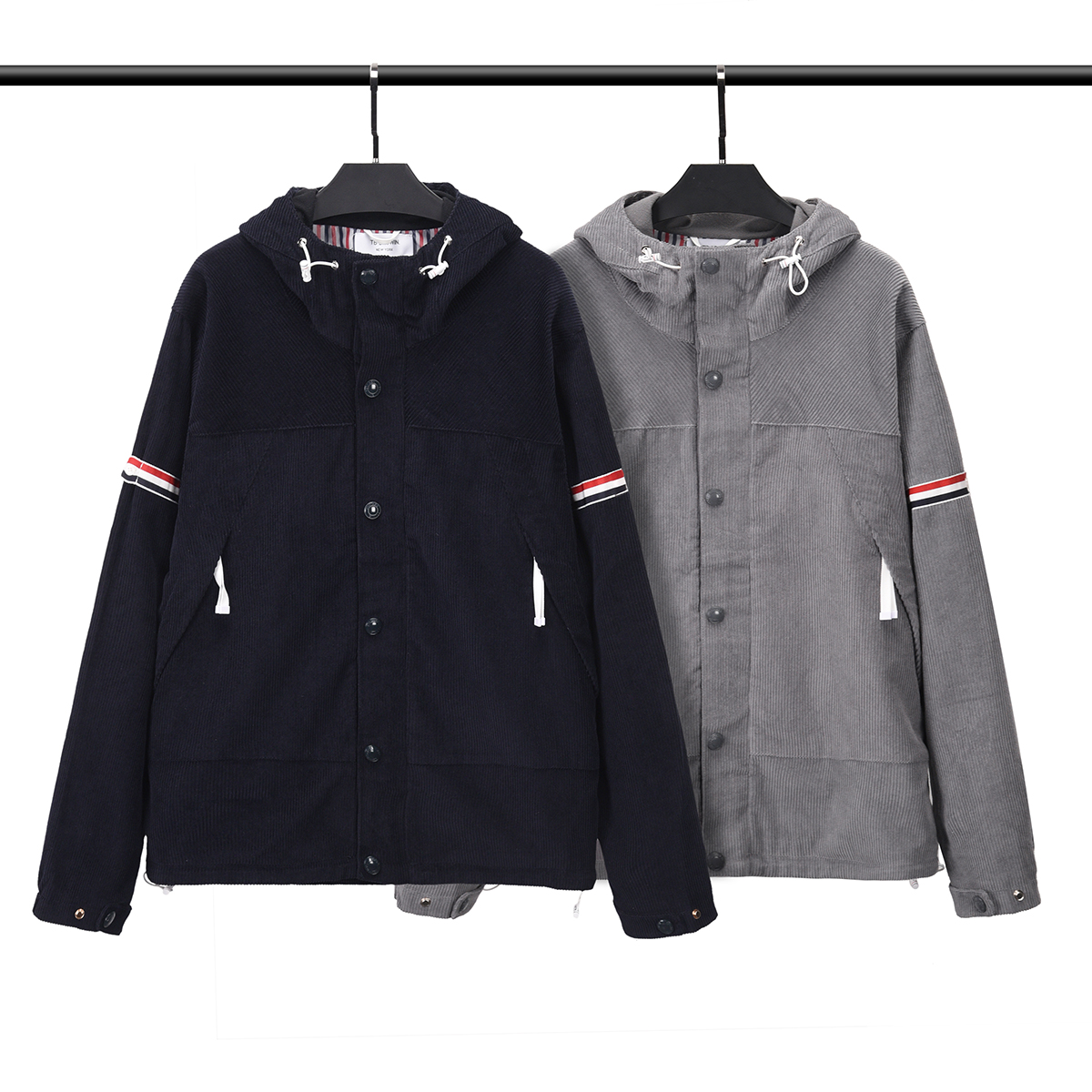 Veste pour hommes automne nouveau cor←en classique en velours ctel← bouton ¢ capuche mince jeste ¢ veste f←minine m↑me manteau # m-xxl