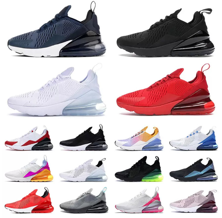 

2022 Arrival OG Cushion Running Shoes Triple Black White Photon Blue Total Orange Betrue Platinum Mens Women 270 270s Sports Sneakers 36-45, Please contact us