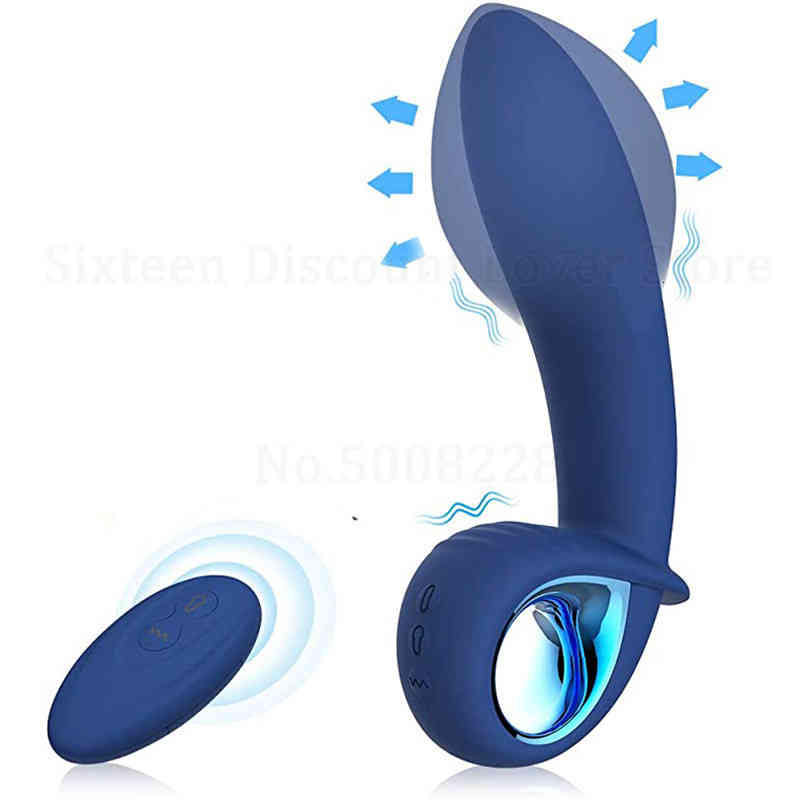 Penis Cock Wireless Remote Control Vibrating Huge Inflatable Butt Plug Vagina Anal Prostate Massager Vibrator Sex Toys for Men Women-image-792775571