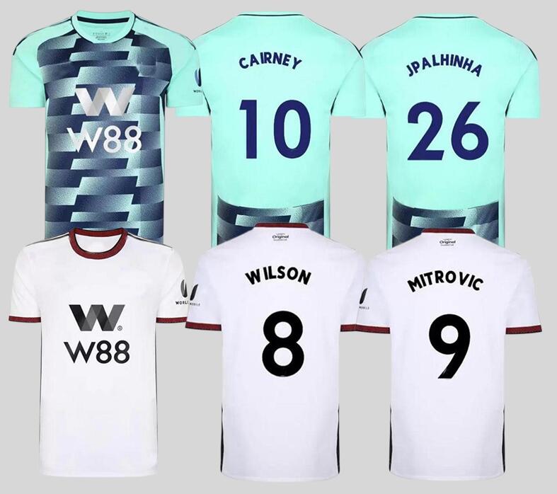 

2022 2023 fulhamS KEBANO Mitrovic soccer jerseys 22/23 Home away CAIRNEY WILSON MUNIZ J. Palhinha ROBINSON men football shirt shirts Uniform tops, Blue