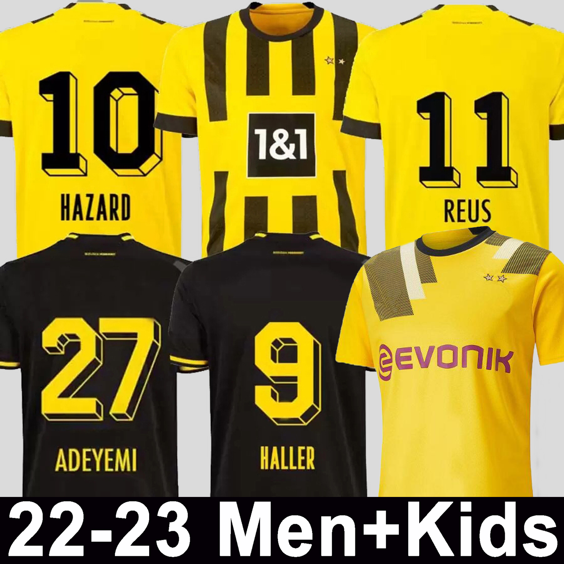

22 23 110 Th soccer jersey Borussia HAALAND KAMARA HALLER 2022 2023 home away ootball shirt REUS BELLINGHAM HUMMELS REYNA BRANDT Dortmund men kids kit maillot de foot, 22 23 away aldult bundeslig