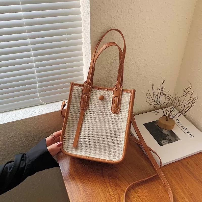 HBP Brown diagonal bag casual ladies handbag spring and summer fashion stitching design