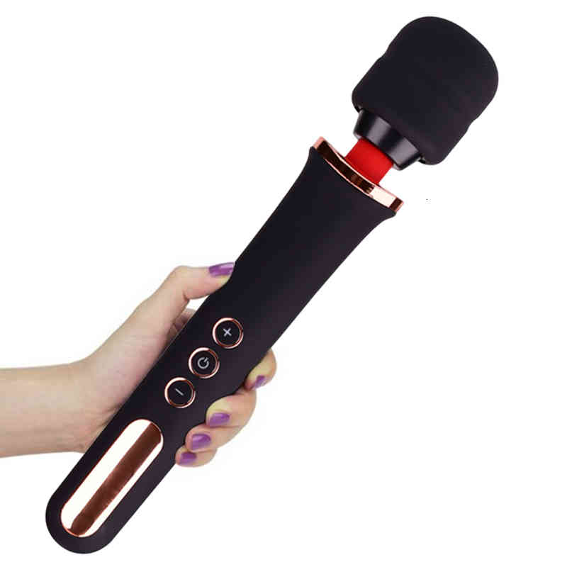 Clearance PromotionSex Toys Penis Cock Massager Stimul Huge Magic Wand Av Vibrator Clitoris Women Usb Charge-image-794024386