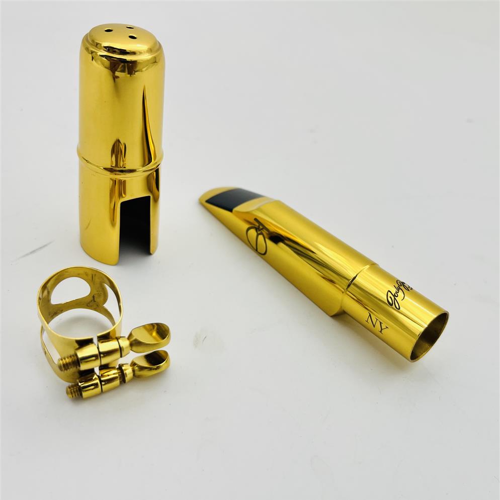 Nouvelle arrivée Jody Jazz Saxophone Embouchure alto Tenor Soprano 5 6 7 8 9 accessoires de sax plaqué Gold246p