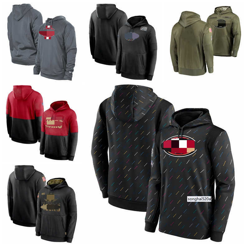 

San Francisco Men Women Youth 49er 2021 Crucial Catch Therma Pullover Football Hoodie Charcoal