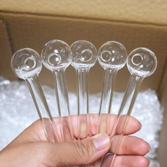 

AOOK Pyrex Glass Oil Burner Pipe Clear Color quality pipes transparent Great Tube tubes Nail tips