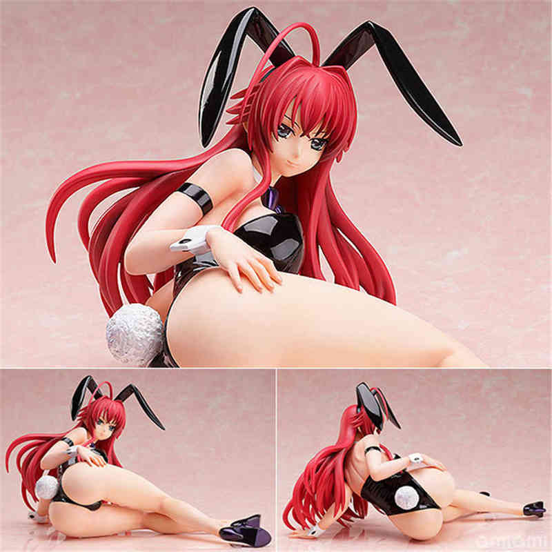 

B-STYLE High School D x D NEW Rias Gremory Bare Leg Bunny Ver. 1/4 Complete PVC Action Figure Collectible Anime Model Toys Doll T220819, Without retail box