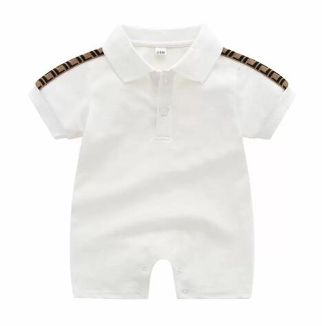 Kids Clothing Sets Newborn Baby Rompers Girls Boy Short Sleeve Cotton Clothes Designer Letter Print Infant Baby jumpsuits Summer Summer Children-image-1046278407