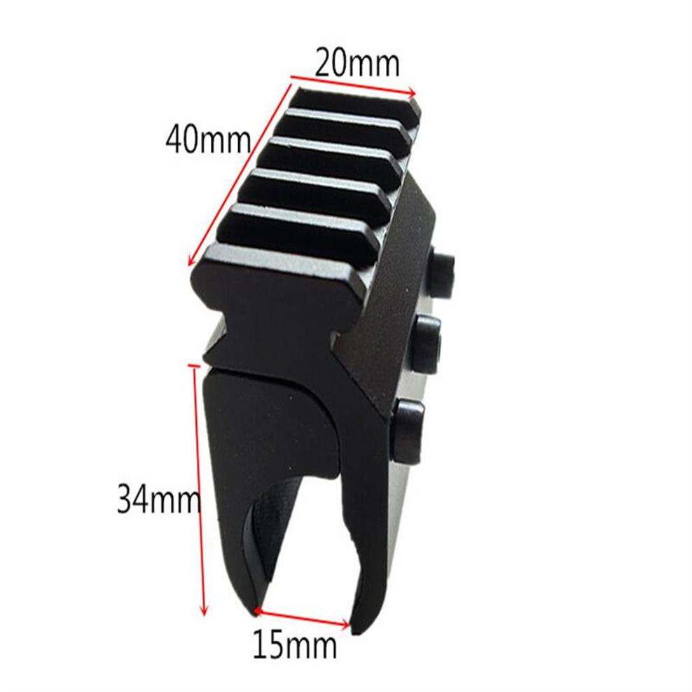 

FIRECLUB 20mm Picatinny Weaver Rail Mount Base Adapter Tactical Hunting Rifle Gun Scope Mount Converter Laser Sight301Q, Black