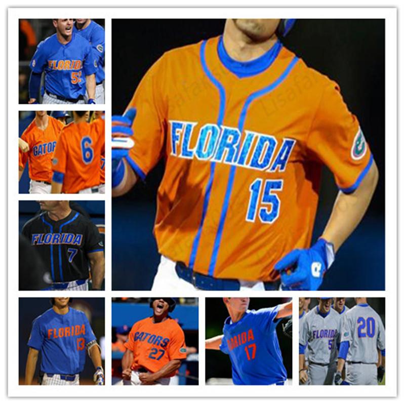 

College wear Florida Gators Baseball jersey Custom Any Number Name NCAA Jerseys 6 Jonathan India 51 Brady Singer 8 Deacon Liput free shippin, White