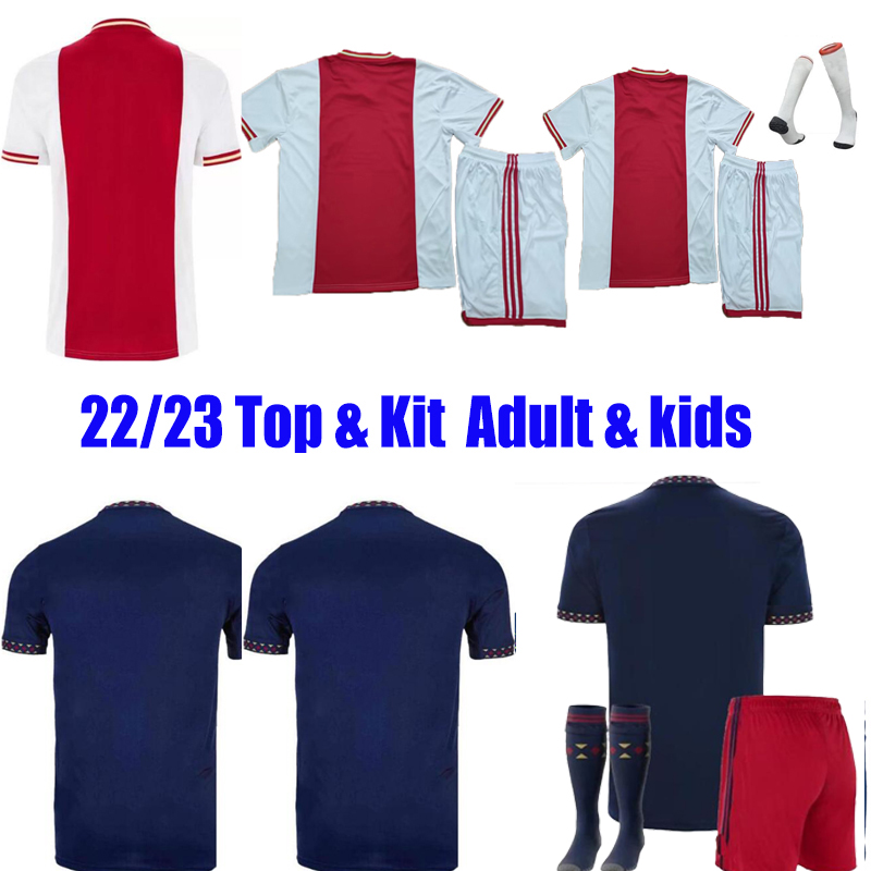 

2022 2023 TADIC soccer jersey Marley football shirt BERGHUIS HALLER 22 23 Home Away Third BLIND KLAASSEN GRAVENBERCH AJAXS CRUYFF mens Adult kids Tops Kits, Away with shorts